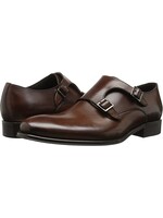 To Boot New York To Boot New York Brown Leather Double-Monk Loafer, 10.5M