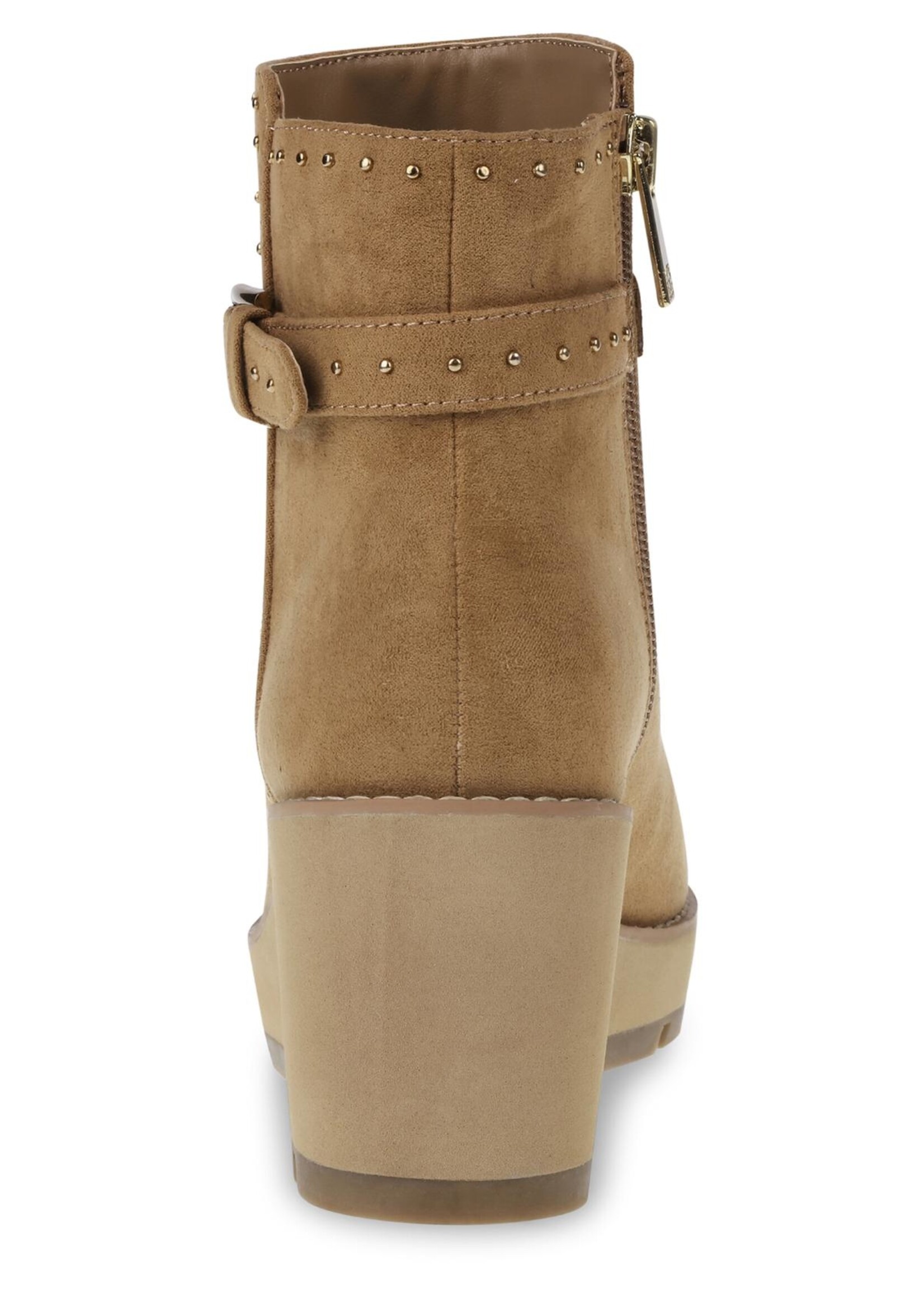 Anne Klein Faux Suede Wedge Ankle Boots, 6