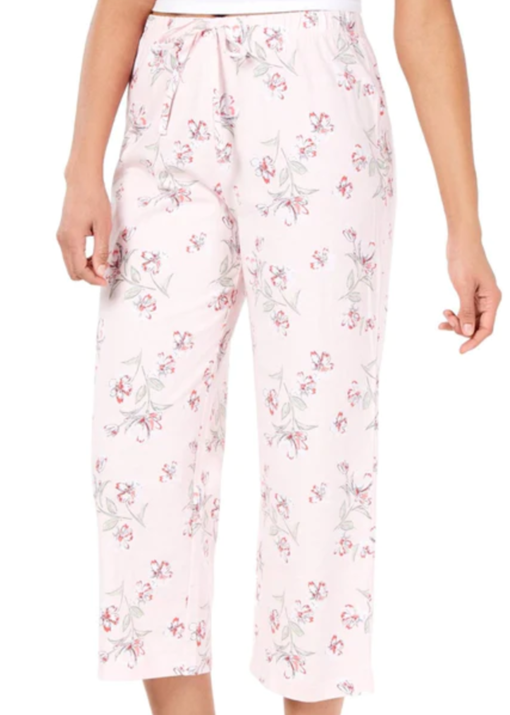 Charter Club Charter club art floral Leisure Bottoms Pink L