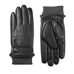 Isotoner Isotoner Men's Faux Leather Sleekheat Gloves, M