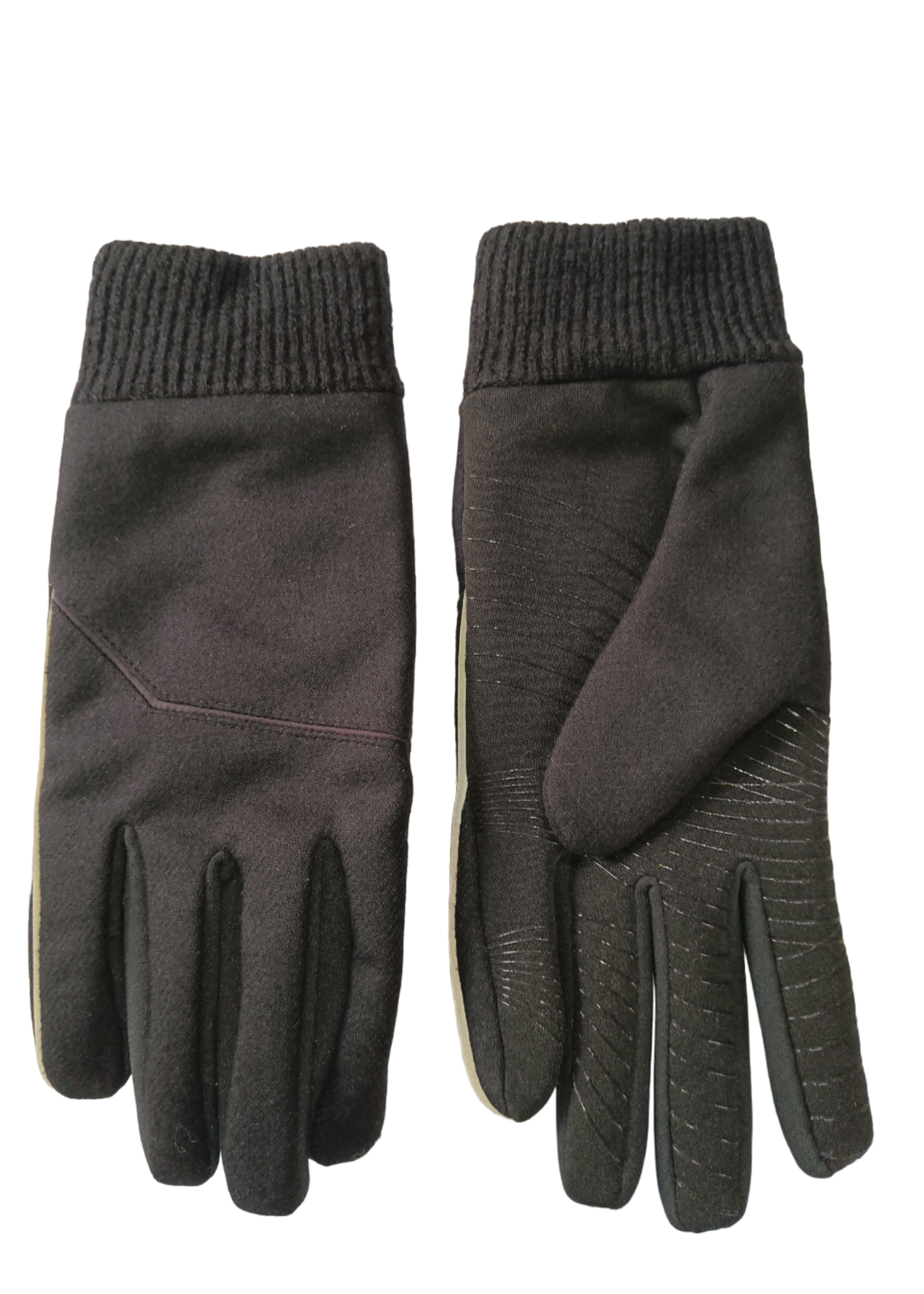 UR U/R Men's Black Wool Blend Gloves, L/XL