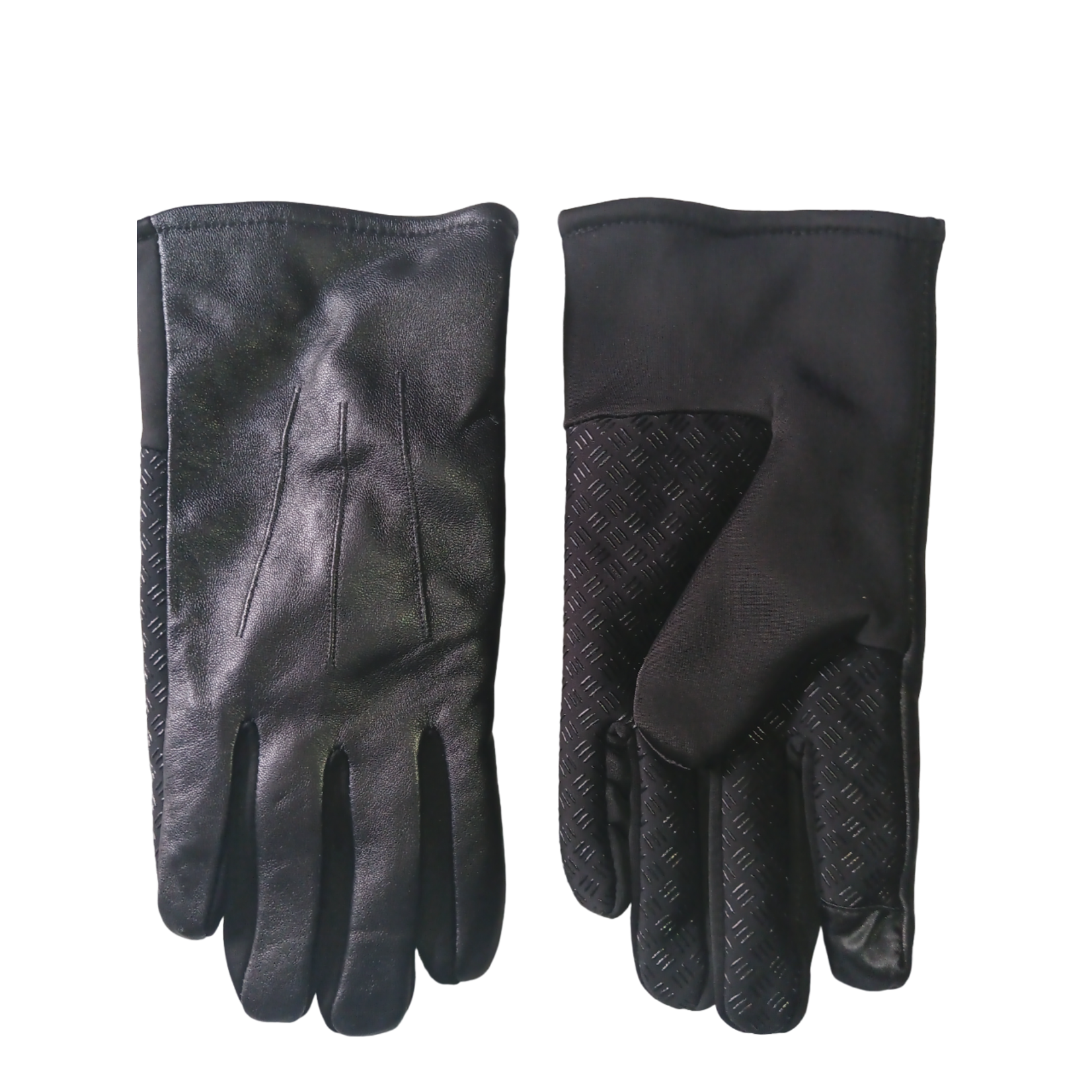 Bloomingdales Bloomingdale's Men's Black Leather Gloves, XL