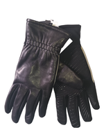 UR UR Men's Black Leather Gloves, S/M