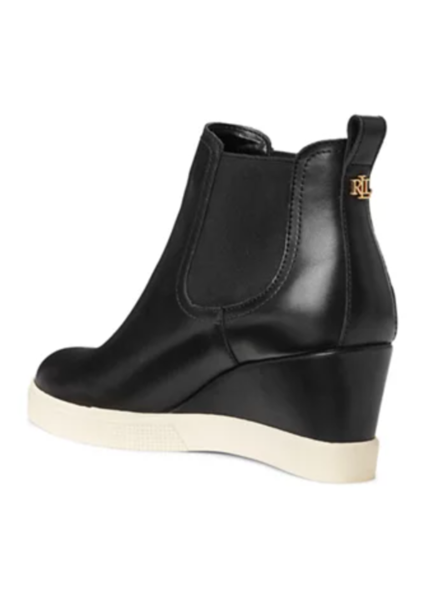 Ralph Lauren Black Wedge Sneakers