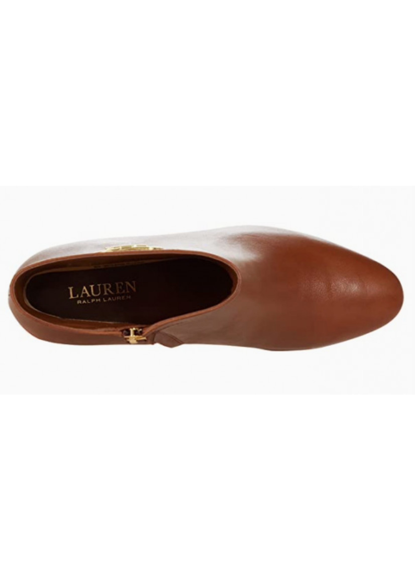 Ralph Lauren Cognac Leather Booties