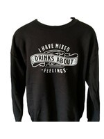 Kid Dangerous Kid Dangerous Men's 'I Have Mixed Feelings' Black Sweatshirt, M