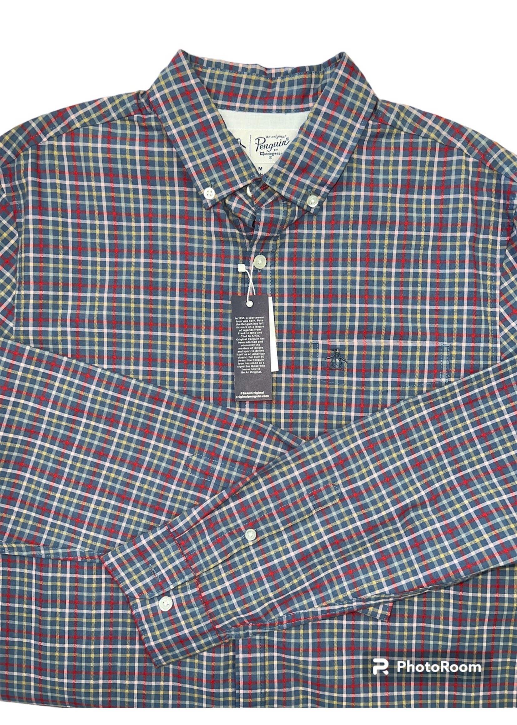 Original Penguin Original Penguin Men's Heather Plaid Shirt