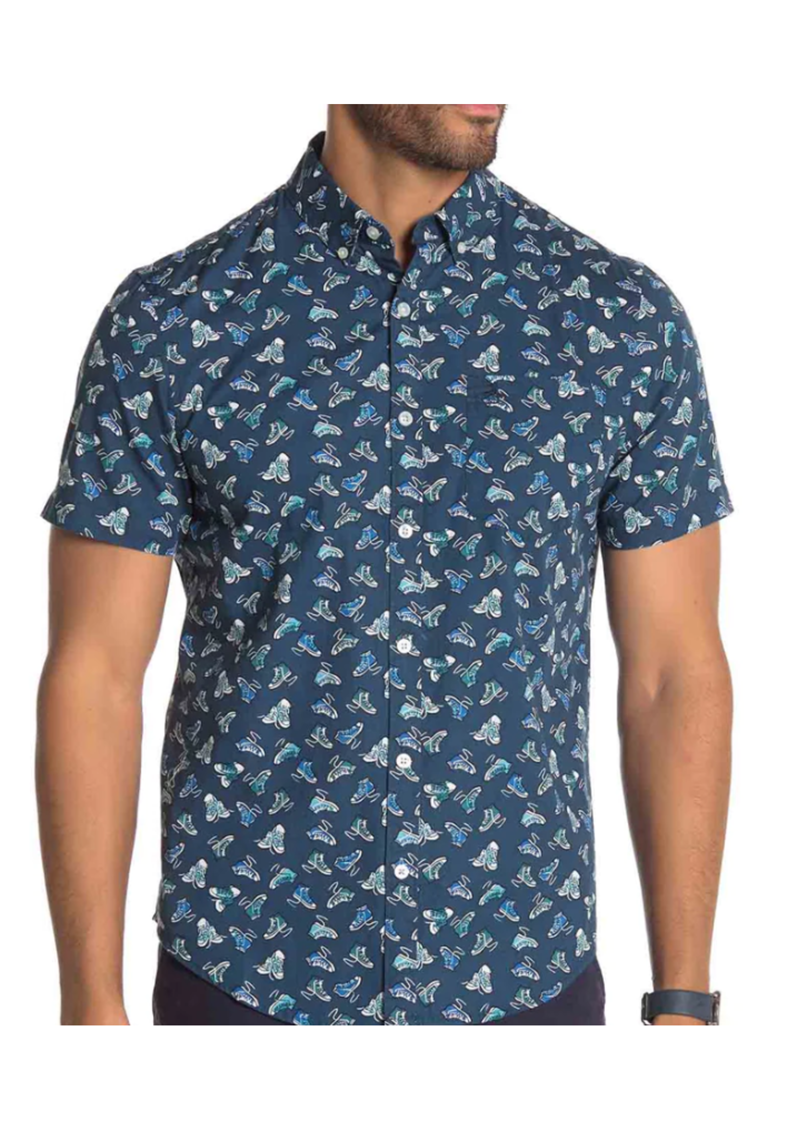 Original Penguin Original Penguin Men's Sneaker Print Shirt, M