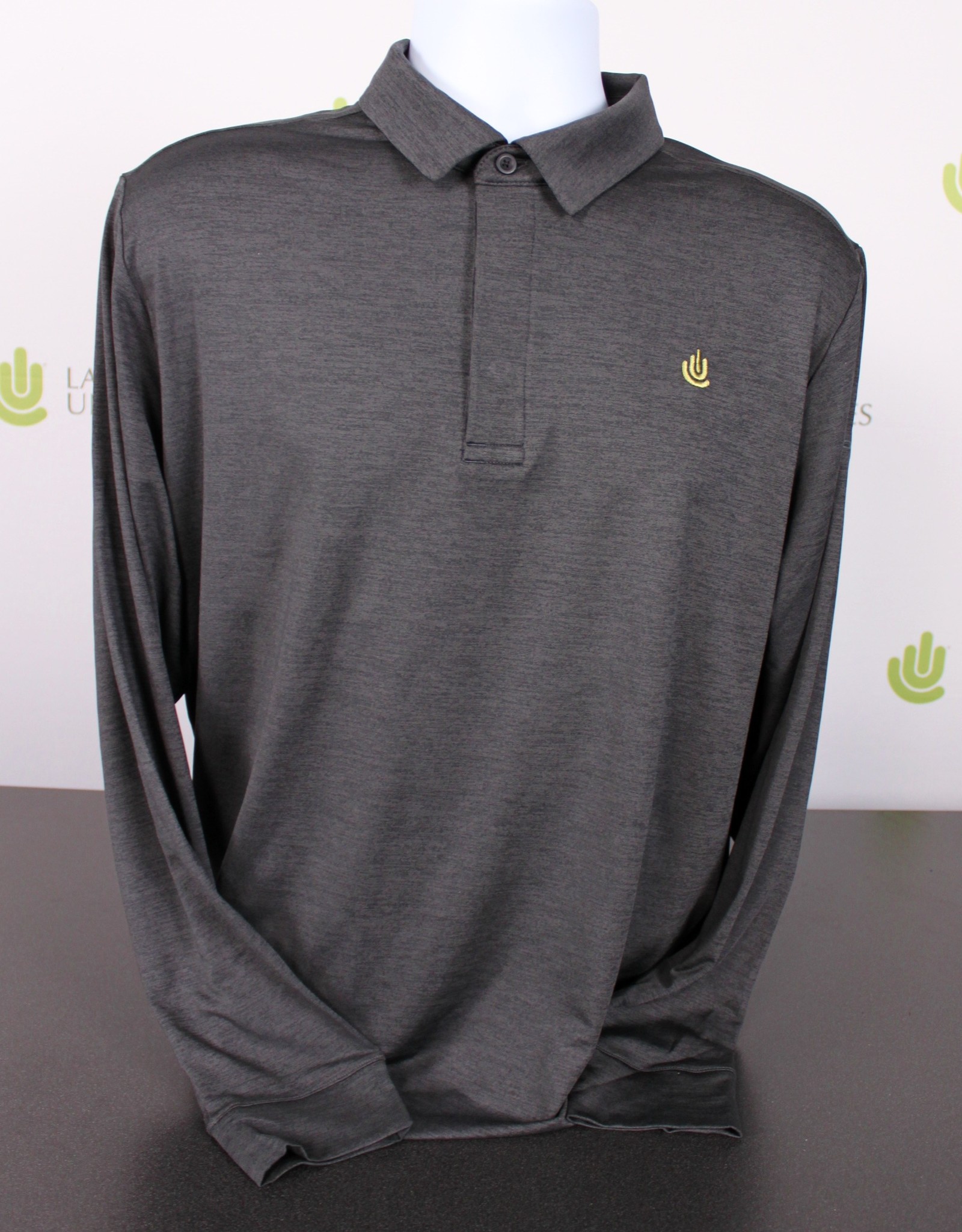 Under Armour Men's Long Sleeve Polo - Black Heather