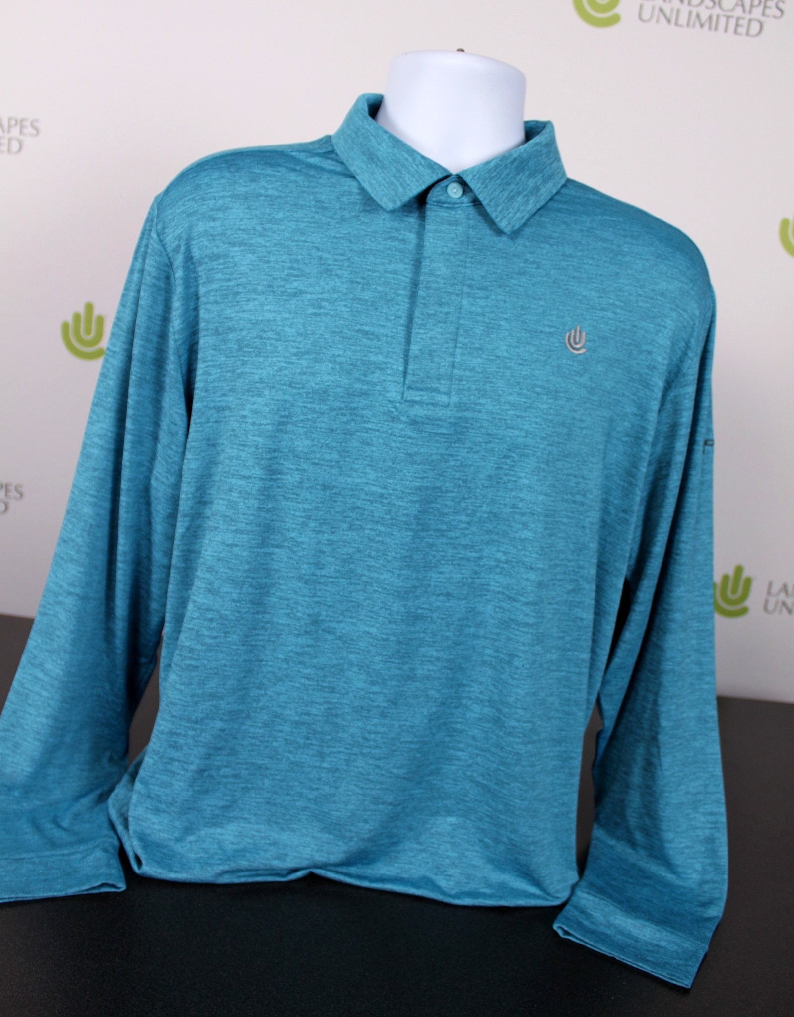 Under Armour Men's Long Sleeve Polo - Sky Blue Heather