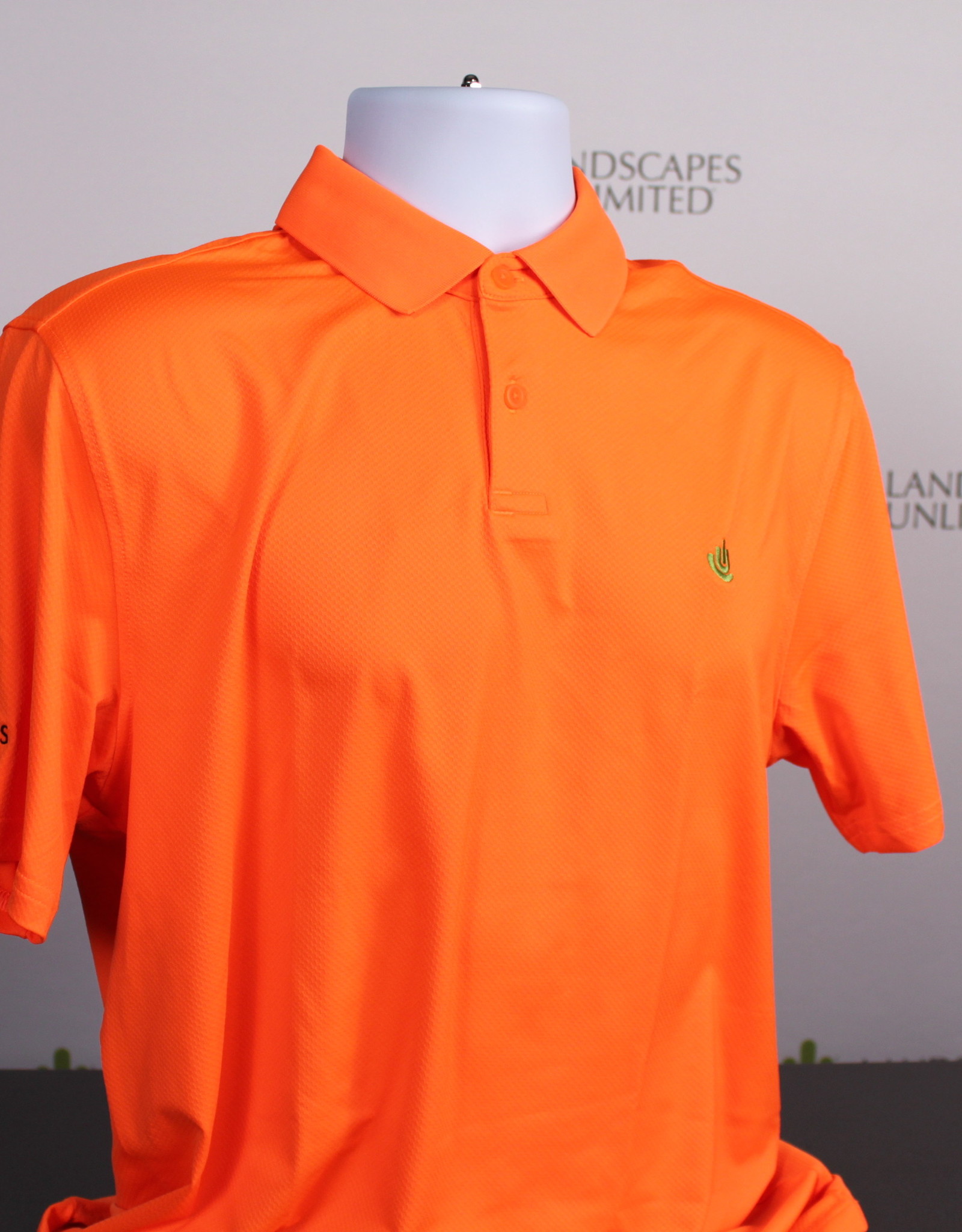 Under Armour Men's Polo Shirt - Spark Orange Waffled