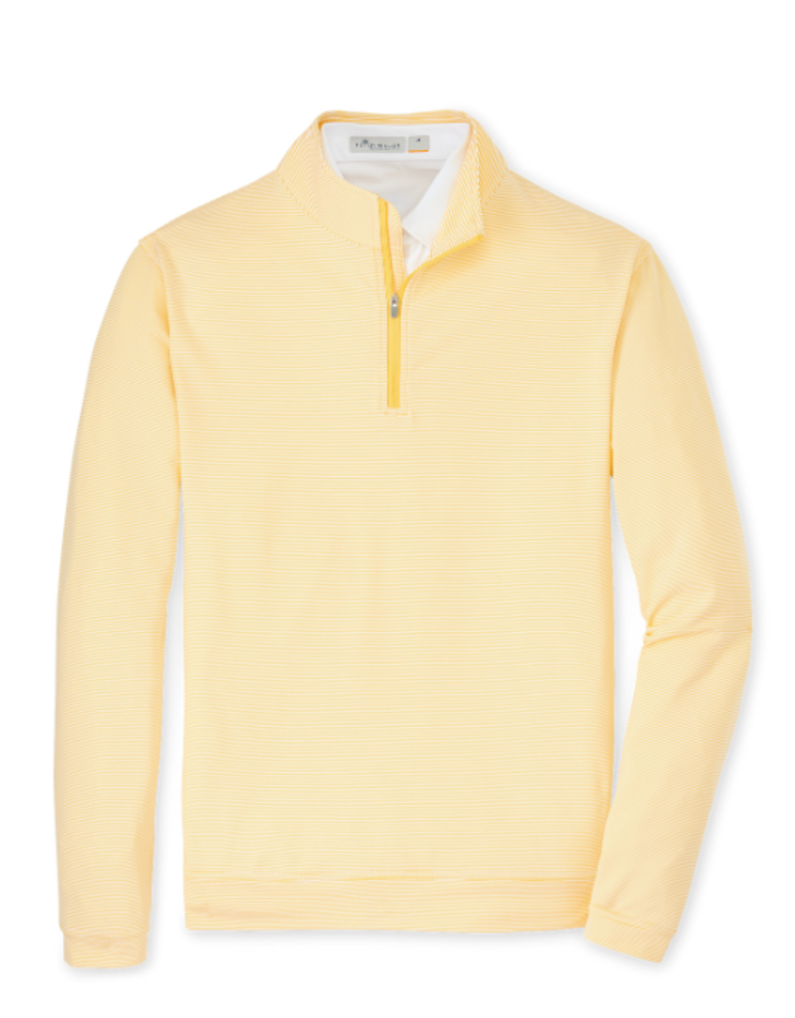 Peter Millar Men's 1/4 Zip - Lemon Squeeze Striped