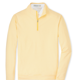 Peter Millar Men's 1/4 Zip - Lemon Squeeze Striped