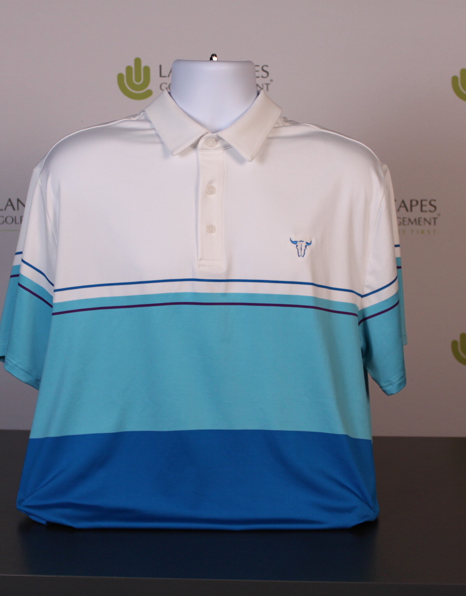 Under Armour Men's Polo Shirt - Blue/White XL