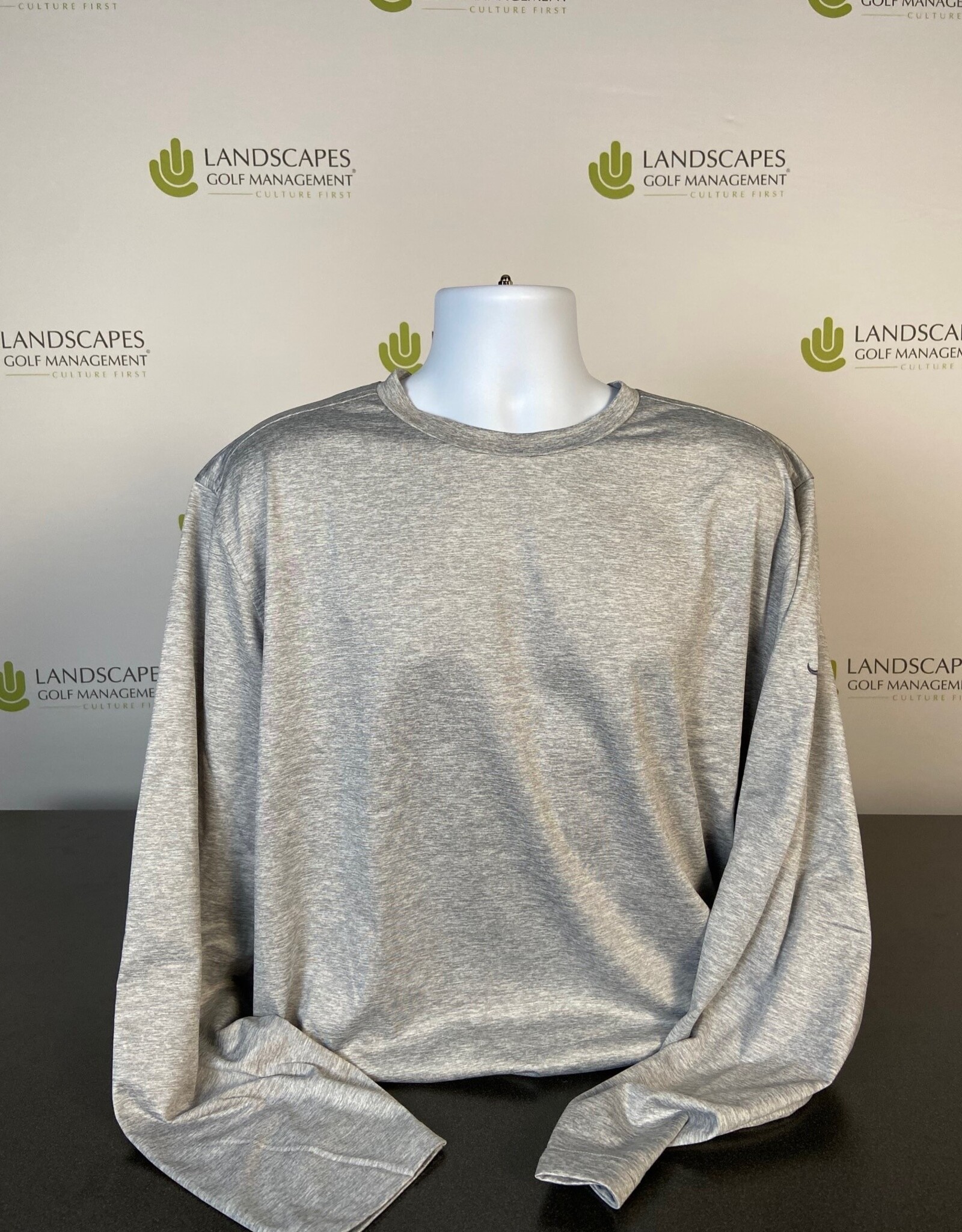 Bobby Jones Men's Midlayer Crewneck - Grey Heather 3XL