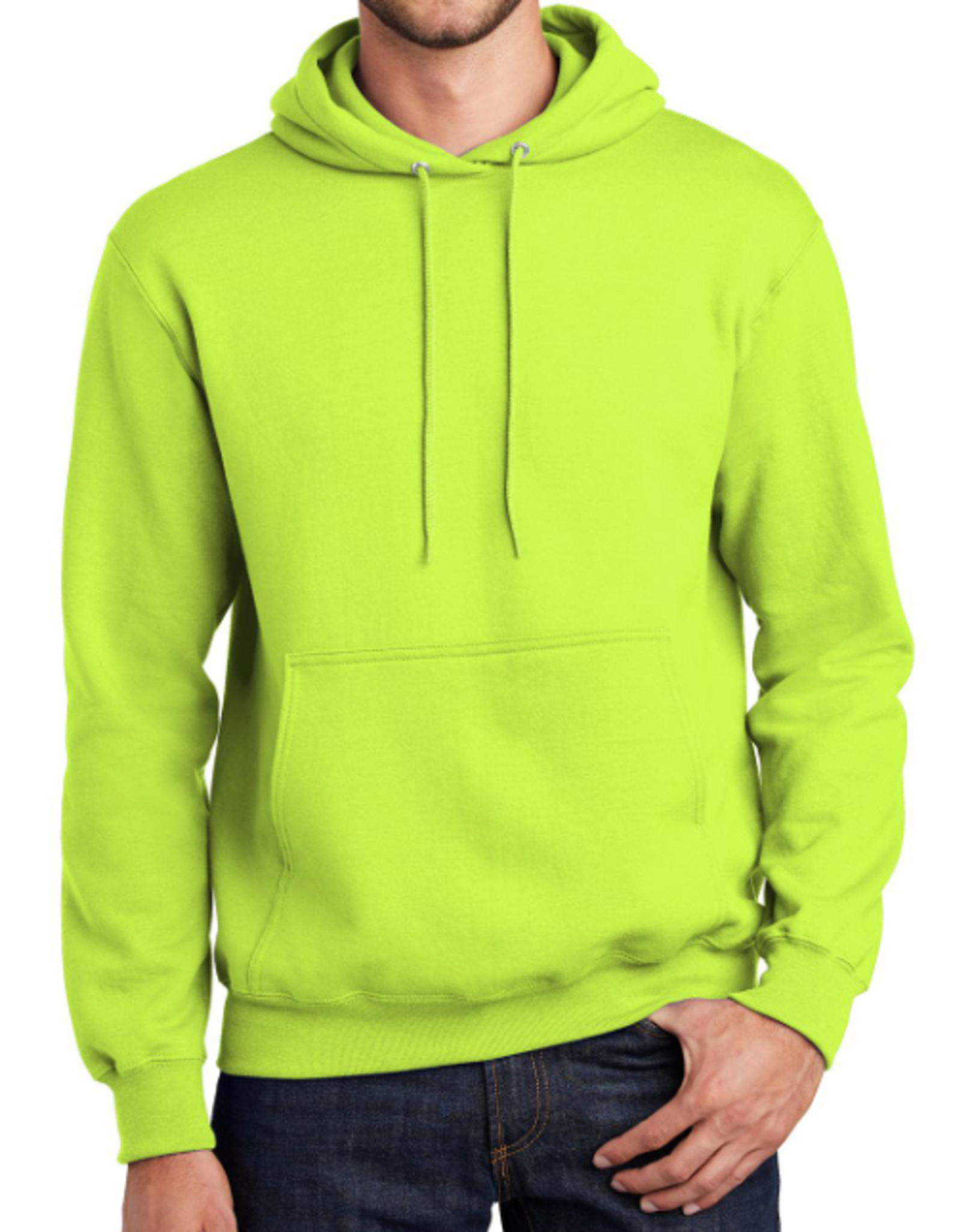 Port & Company Unisex Pullover Hoodie HI-Vis - Neon Yellow