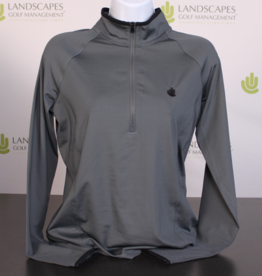 Under Armour Women's 1/4 Zip - Pitch Grey with Black Accents