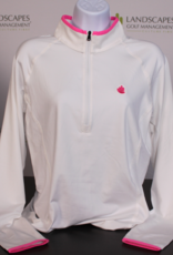 Under Armour Women's 1/4 Zip - White with Hot Pink Accents