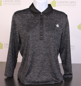 Callaway Women's 3/4 Sleeve - Heathered Caviar (black)