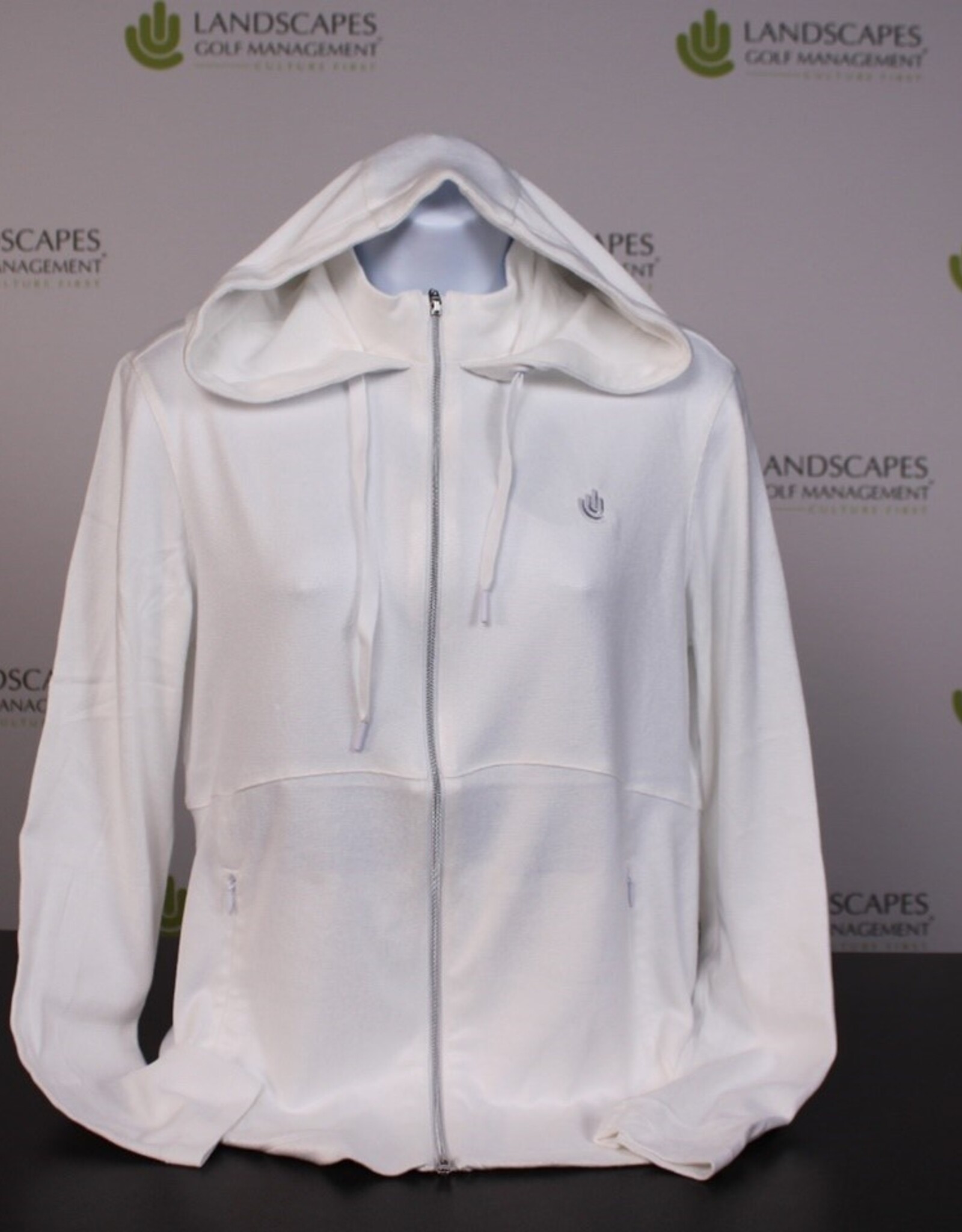 Greg Norman Collection Women's Full Zip Hoodie - White