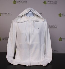 Greg Norman Collection Women's Full Zip Hoodie - White