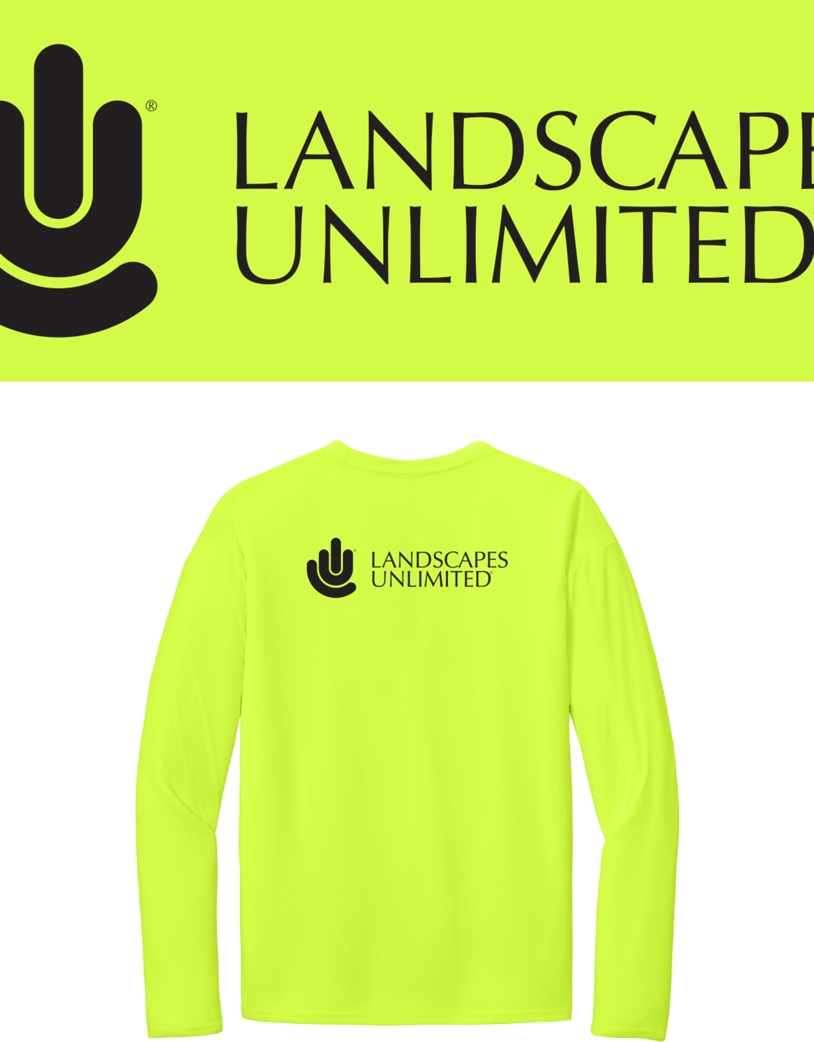 Port & Company Unisex Long Sleeve UPF50 Hi-Vis Shirt - Neon Yellow
