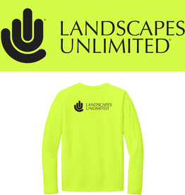 Port & Company Unisex Long Sleeve UPF50 Hi-Vis Shirt - Neon Yellow