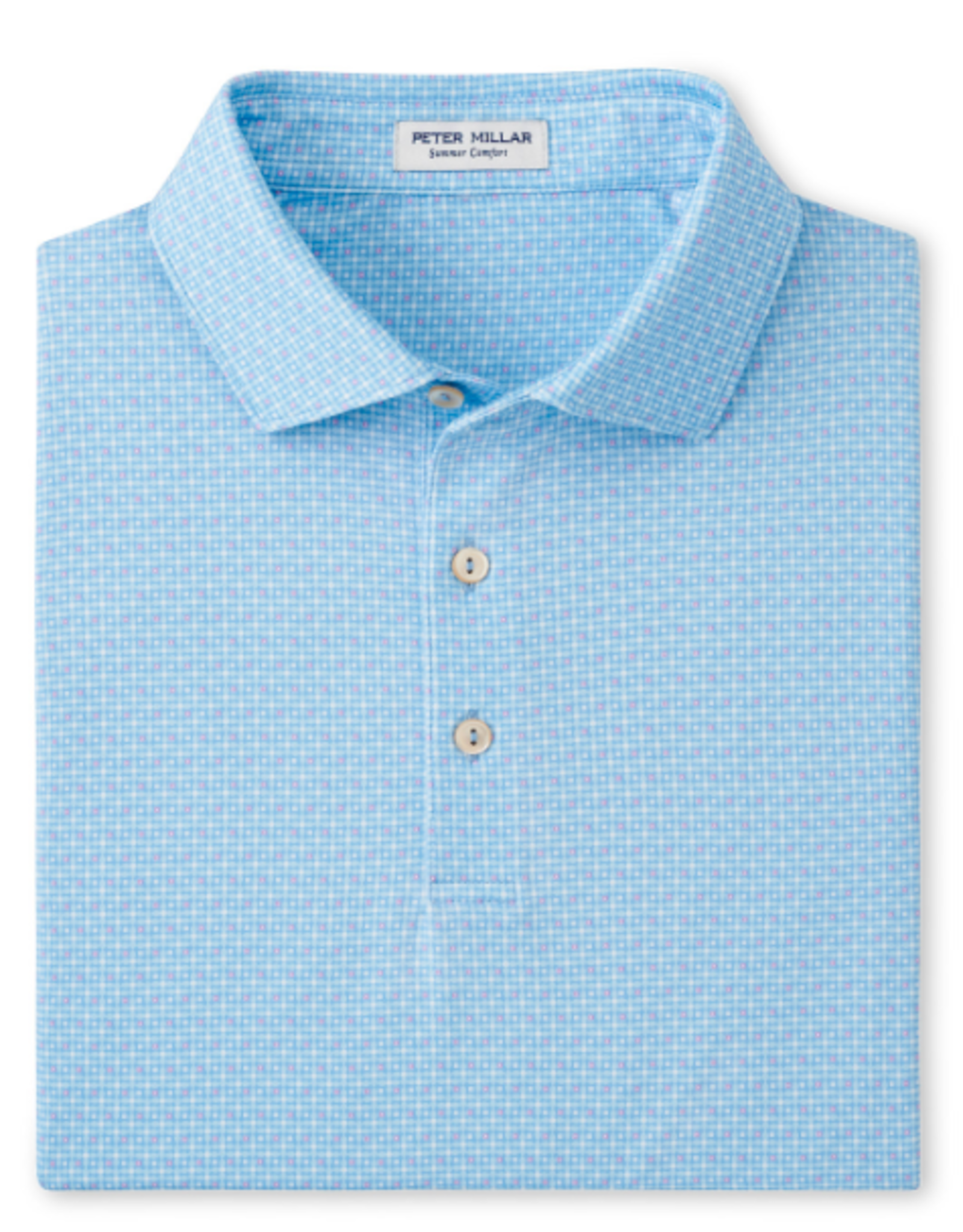 Peter Millar Vega Performance Jersey Polo/Summer Comfort - Cottage Blue