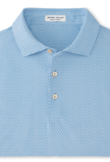 Peter Millar Summer Comfort Costa Geo Performance Mesh Polo - Sailor Blue