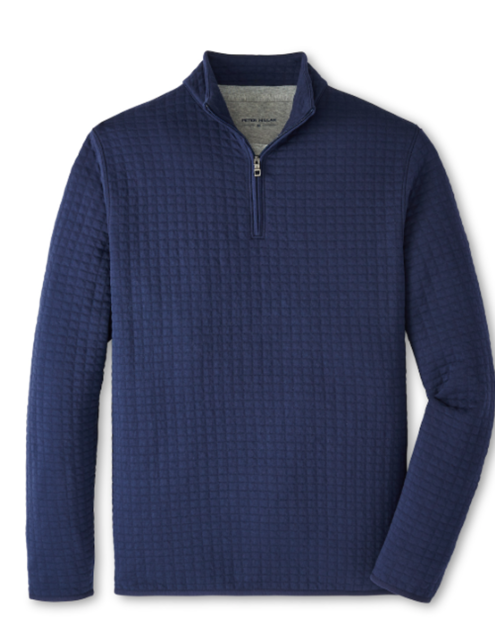 Peter Millar Quilted Quarter Zip - Navy