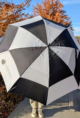 Mobile Pro Shop Umbrella - 62" Checkerboard black & white design
