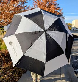 Mobile Pro Shop Umbrella - 62" Checkerboard black & white design
