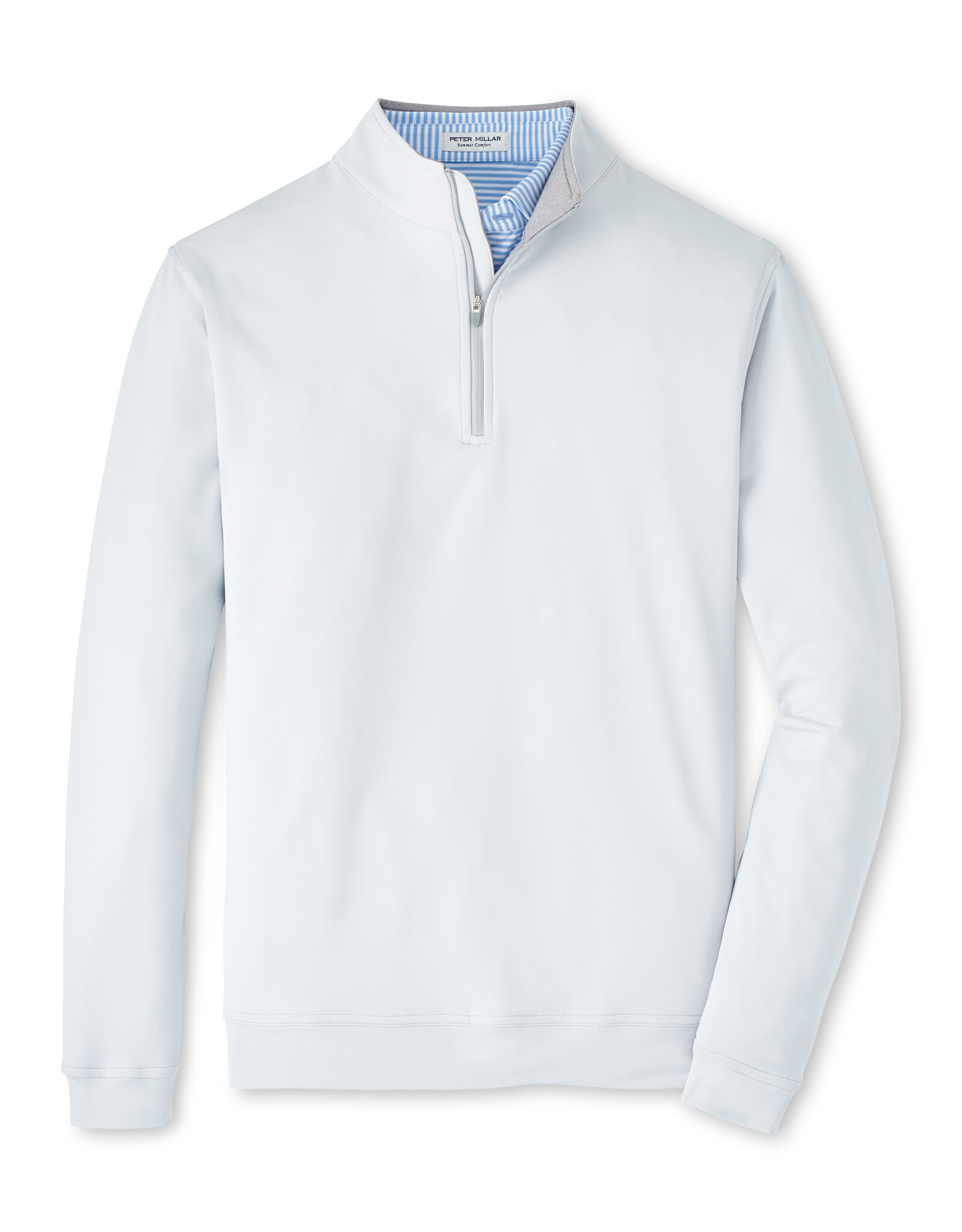 Peter Millar Perth Performance Quarter Zip -British Grey - ME0EK40