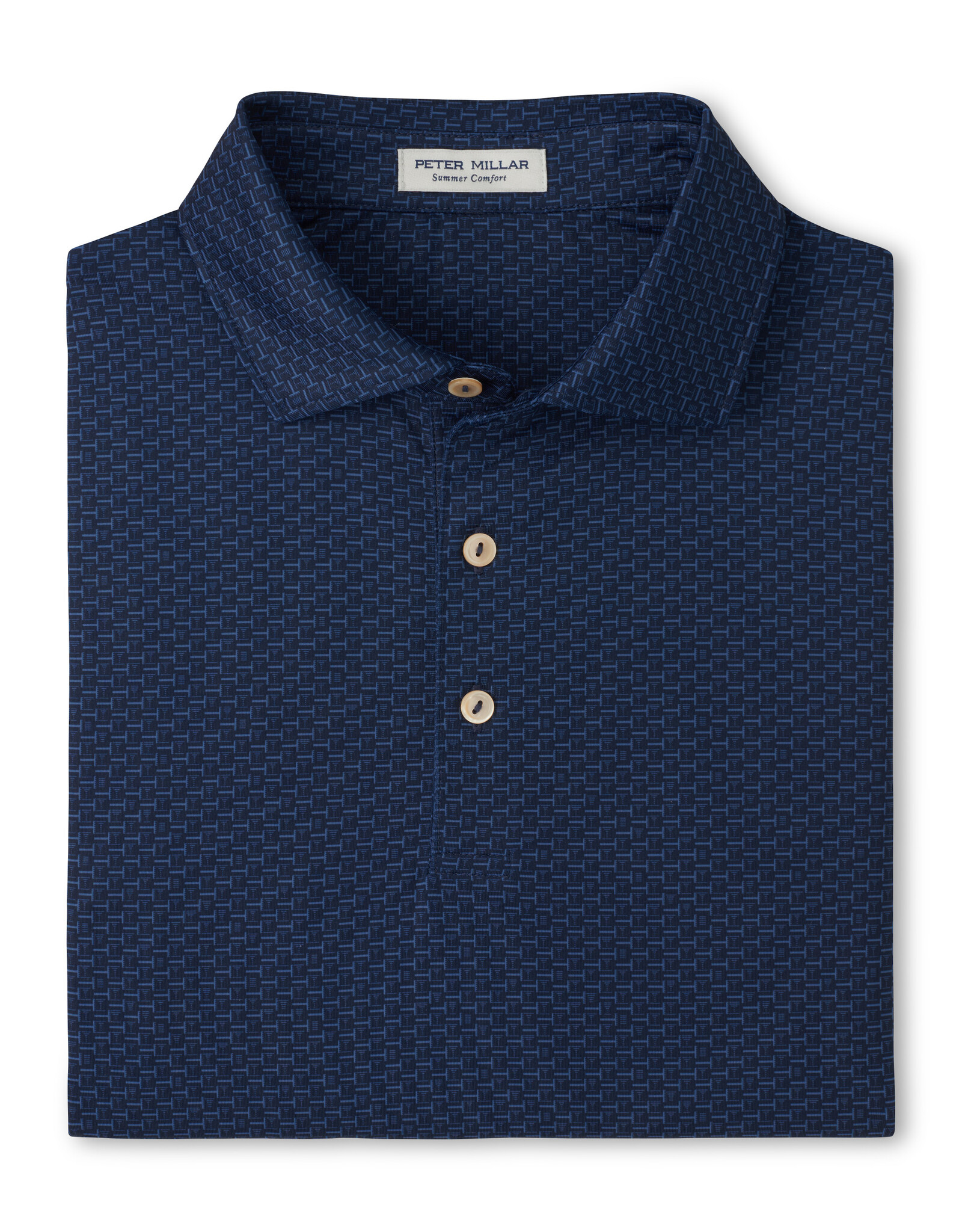 Peter Millar Bunker Bar Performance Jersey Polo - Navy/Blue Tees - MS26EK06S