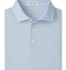 Peter Millar Phoenix Performance Jersey Polo - White/Bluebird - MS26EK23S