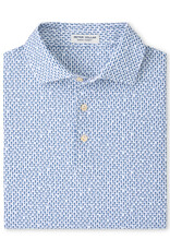 Peter Millar Casino Night Performance Jersey Polo - White/Blue - MS26EK32S