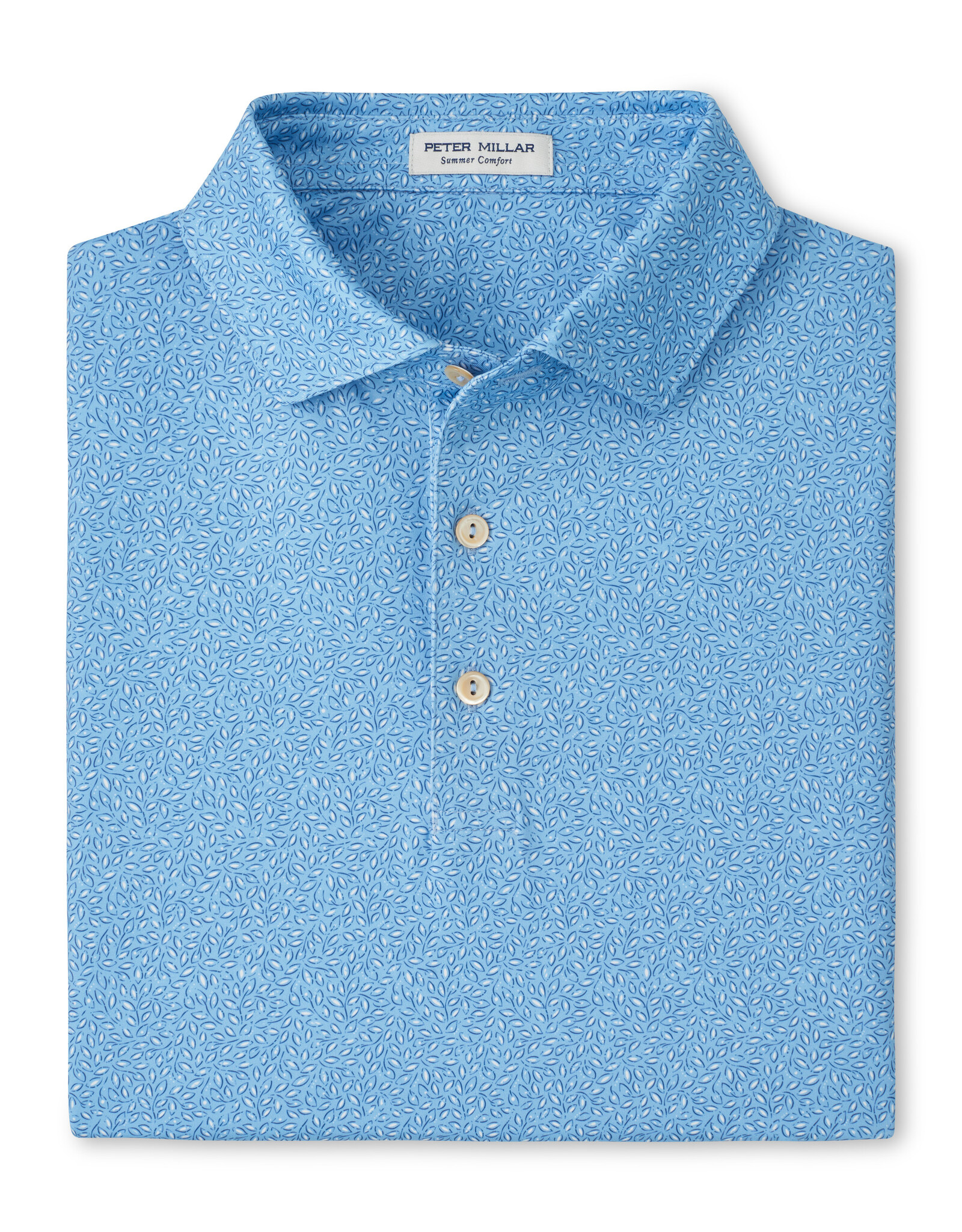 Peter Millar Magnolia Performance Jersey Polo - Blue Leaf - MS26EK39S