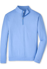 Peter Millar Perth Mélange Performance Quarter-Zip - Blue - MS26EK40B