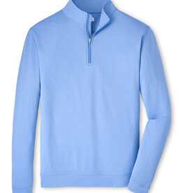 Peter Millar Perth Mélange Performance Quarter-Zip - Blue - MS26EK40B