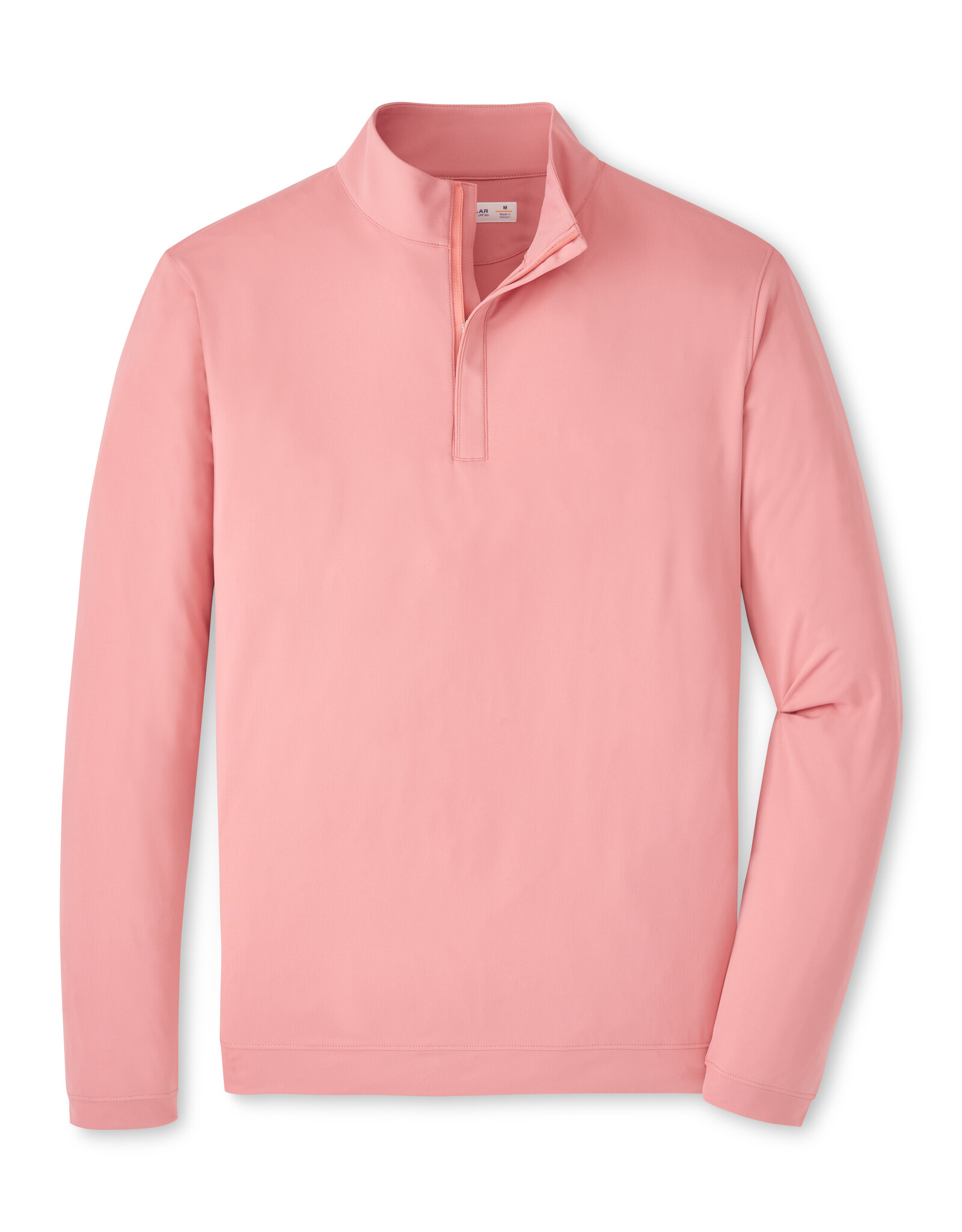 Peter Millar Featherweight Performance Quarter-Zip  - Salmon/Pink - MS26EK87