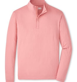 Peter Millar Featherweight Performance Quarter-Zip  - Salmon/Pink - MS26EK87