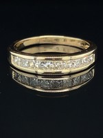 Vintage and Estate Jewelry Princess CHANNEL BAND with Diamonds