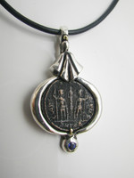 Tinacity AD OLD COIN Necklace in Gold & Silver
