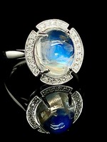 The CELESTIAL Diamond Moonstone Ring