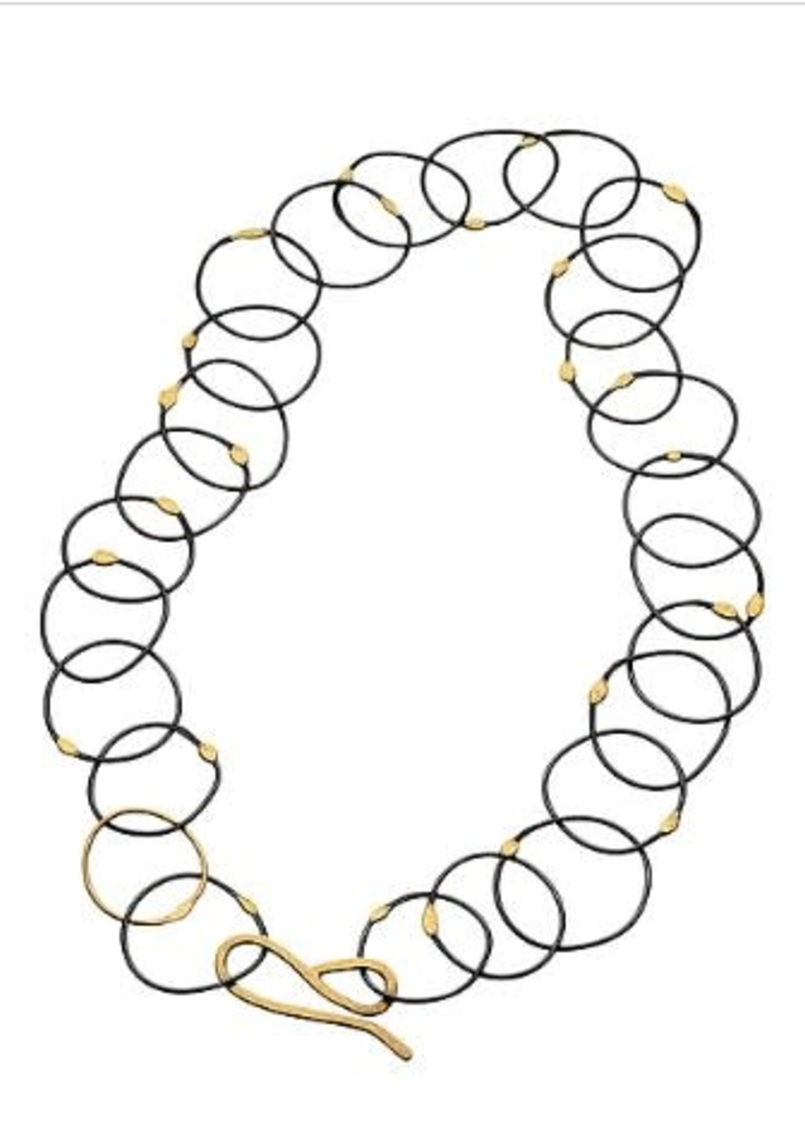 Peg Fetter PF Gold Link Necklace