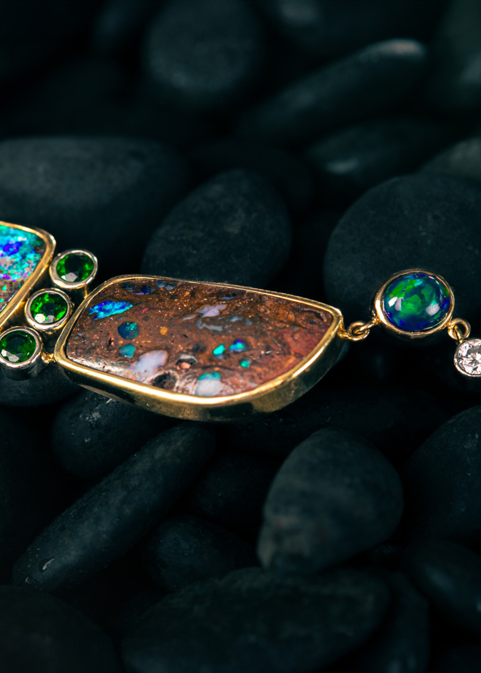 Fire & Facet Signature The Aurora Custom Opal Necklace