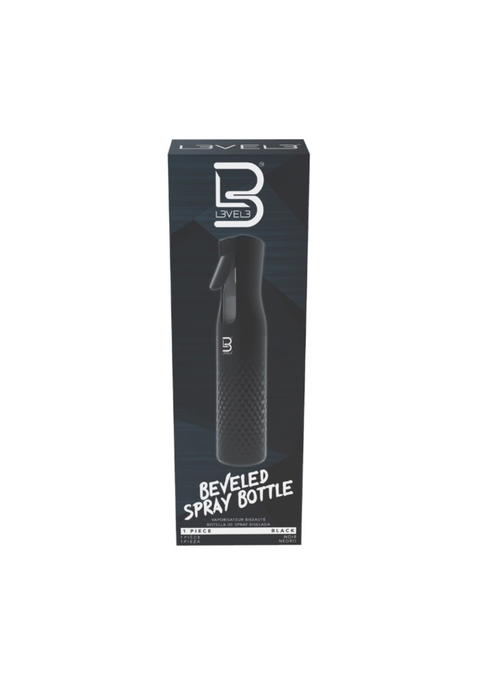 Level 3 L3 Beveled Spray Bottle- Black