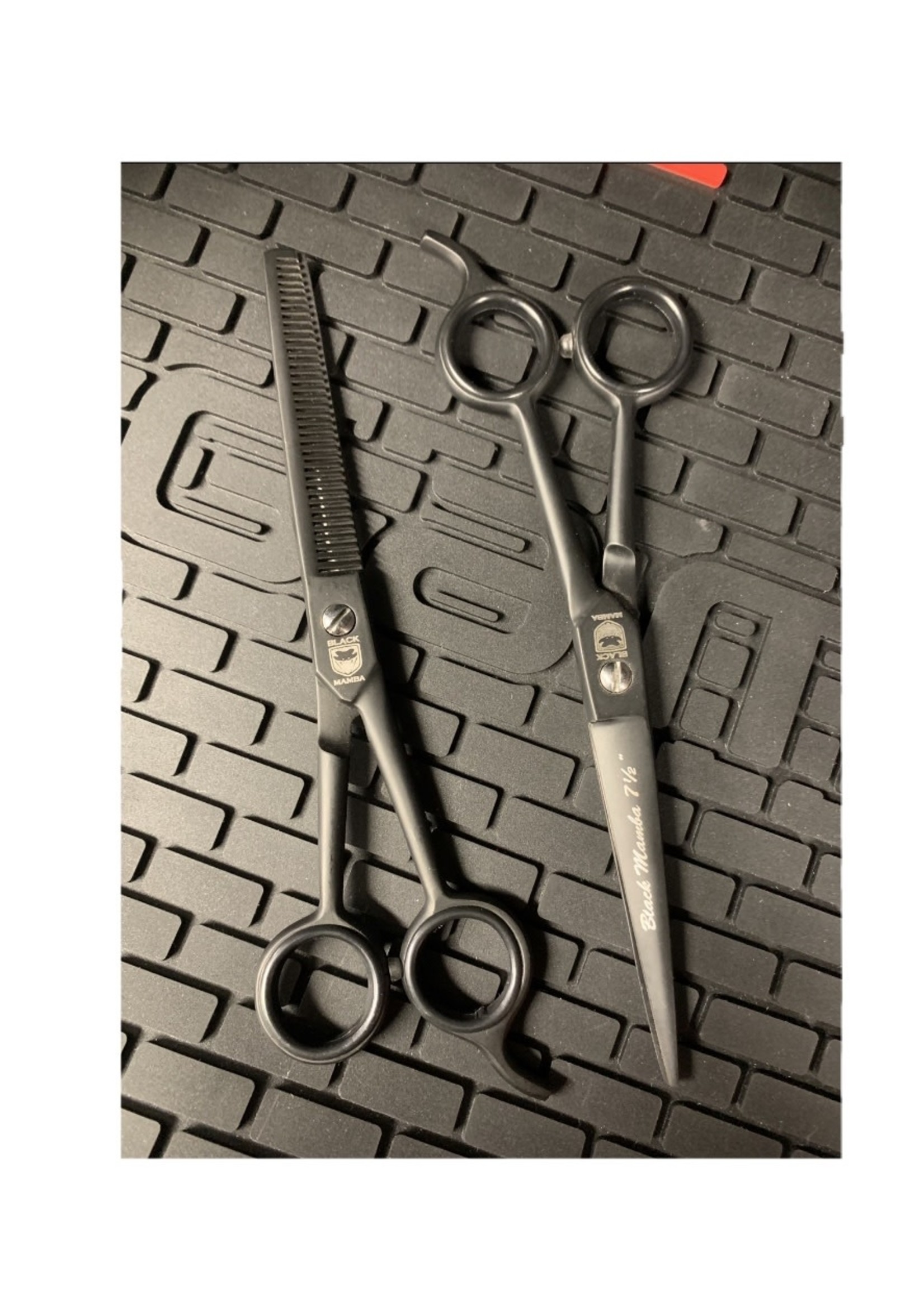 Black Mamba Barber & Thinning Shear Set - 7.5”