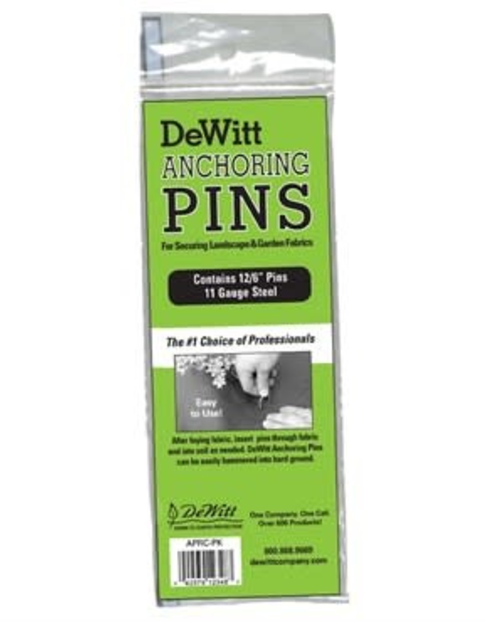 DeWitt Anchoring Pins/Staples, 6"  12ct