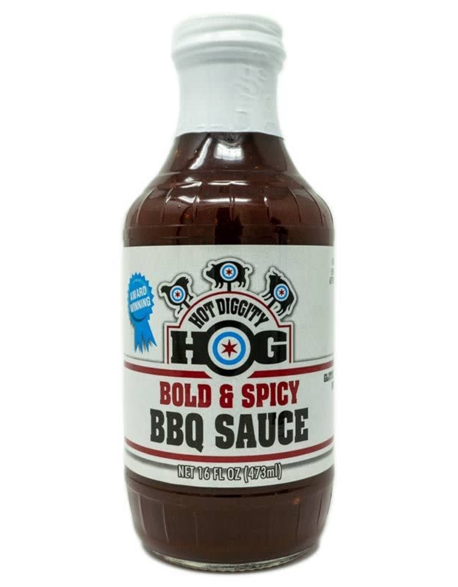 Hot Diggity Hog Bold & Spicy BBQ Sauce, 16oz.
